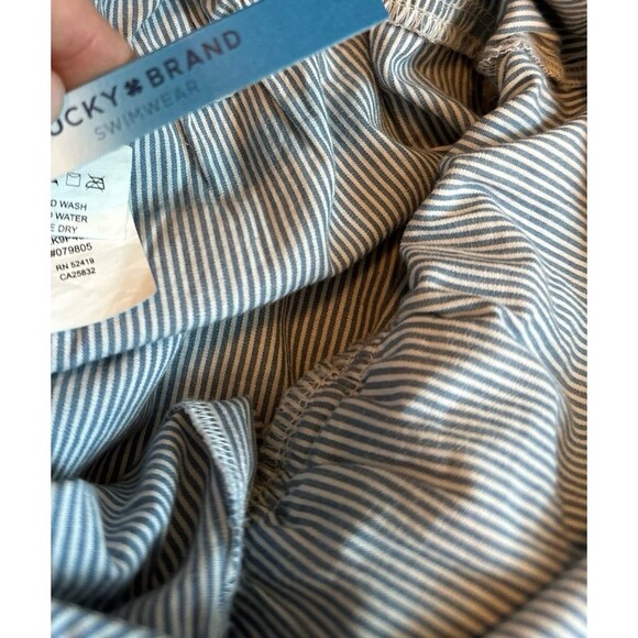The lucky brand swimwear coverup blue striped - Picture 4 of 6